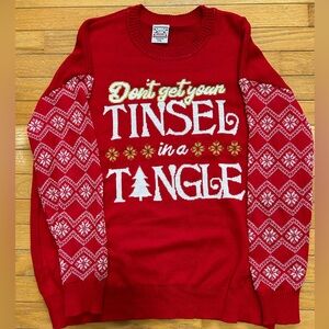 Tinsel in a Tangle Ugly Christmas Sweater